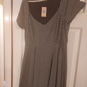 Black and White Polka Dot Torrid Dress